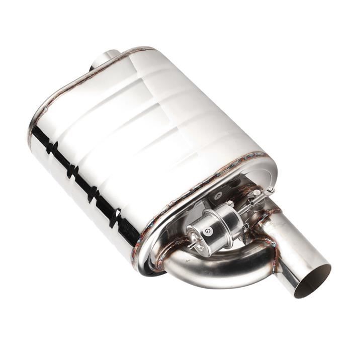 Valve D'Échappement Voiture Électrique Universelle 63mm - Acier Inoxydable