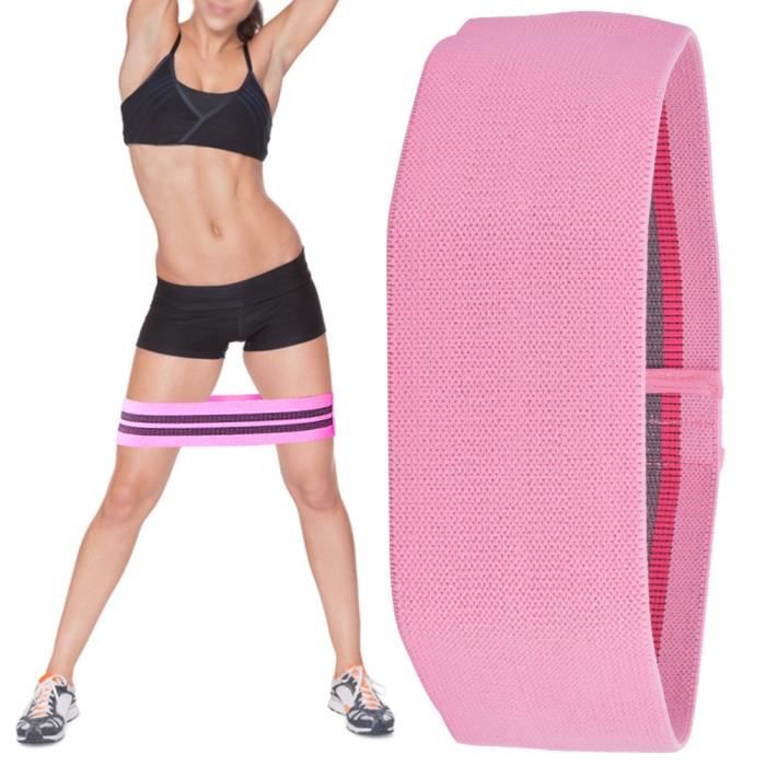 Bande de Résistance Set, Lot de 3 Bande Élastique Fitness en Tissu, Bande d'exercice avec 3 Niveaux de Force pour Entraînement[164] - Sport