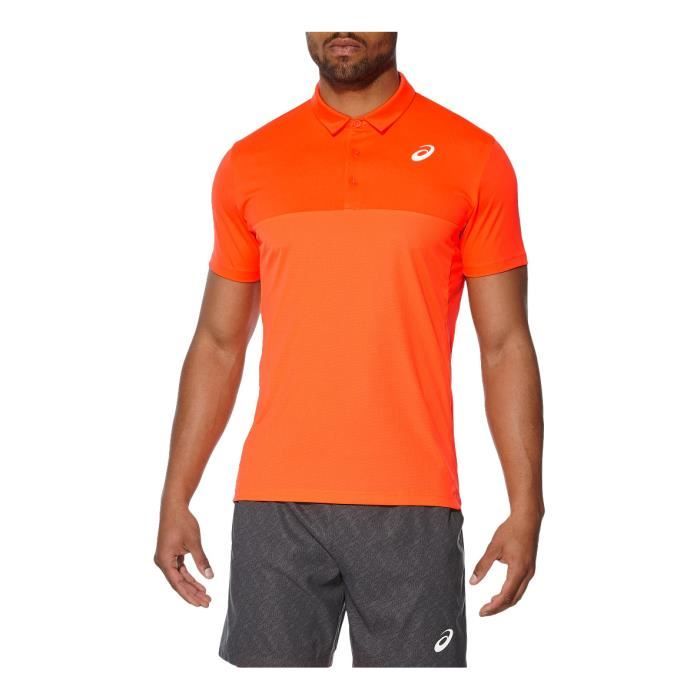 polo asics homme orange