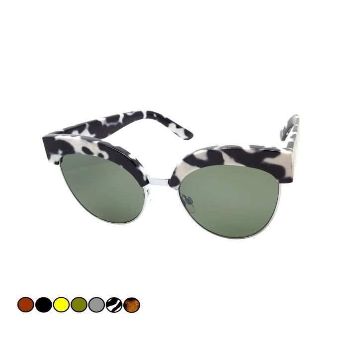 Lunettes Soleil Femme Papillon œil De Chat Cecile Marc Paris Sourcil Epaisse Top Vache Achat Vente Lunettes De Soleil Femme Cdiscount