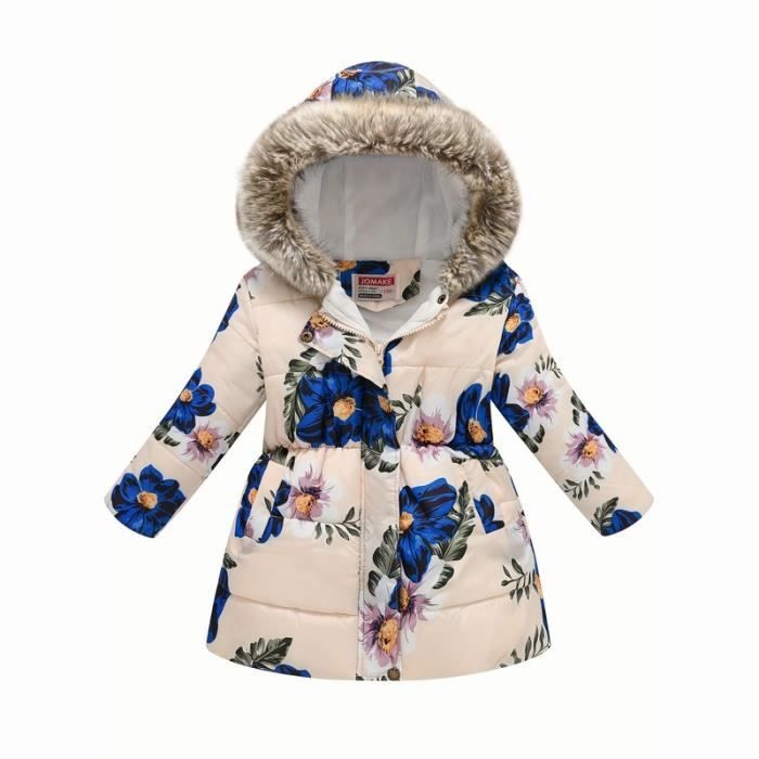 LUVCES Ensemble Bébé Fille Floral - Sweat Capuche + Pantalon + Bandeau Automne