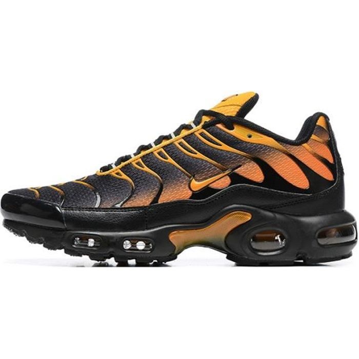 Baskets de course NIKE AIR MAX Tn AUTREMENT Noir jaune Lacets Dessus synthetique Noir jaune Cdiscount Chaussures