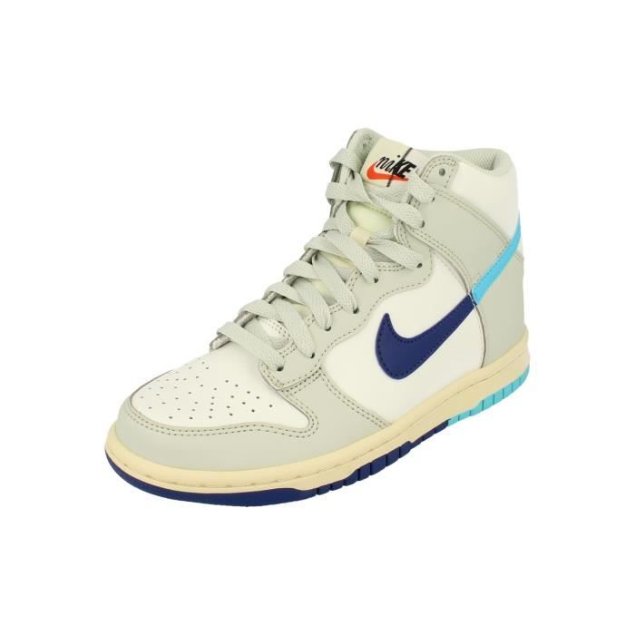 Nike Baskets - NIKE - Dunk High Se GS - Couleur Blanc - Type Plat - Lacets