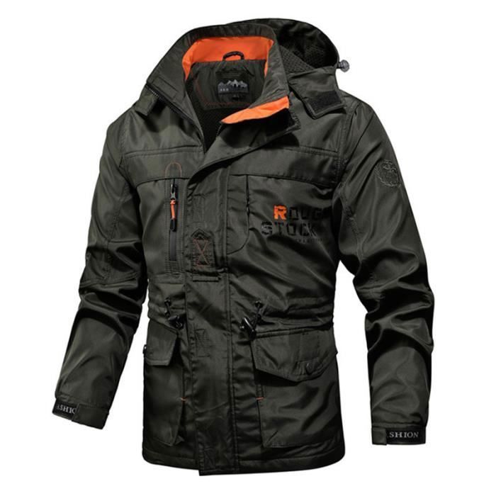 Blouson Nylon Impermeable Etanche Respirant Protections Homologuees CE Doublure