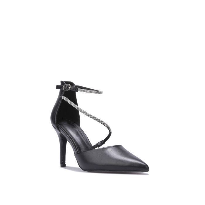 Escarpins Nine West Gris à Brides - Pointure 10,5 US - Bout Ouvert - Occasion
