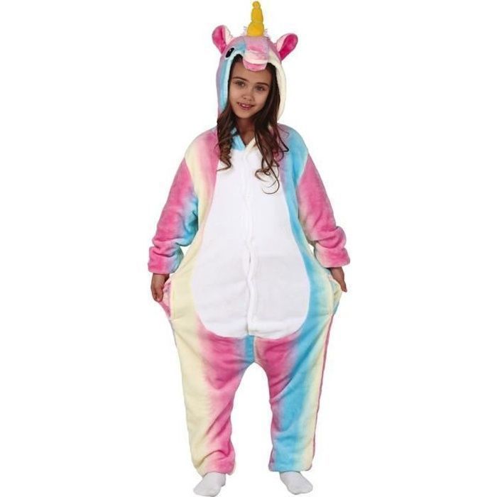 PYJAMA LICORNE MULTICOLORE FILLE - ANIMAUX