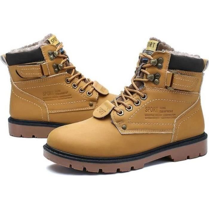 bottes homme fourrées pas cher