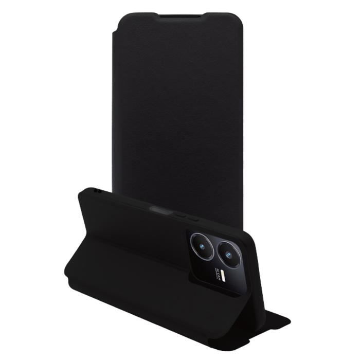 Housse Etui - Myway - Vivo Y22S - Folio Stand - Synthétique - Noir