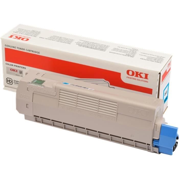 Cartouche toner compatible OKI C612 Cyan Rendement 6000 pages ISOIEC 19798