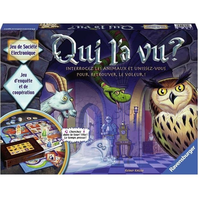 Qui l'a vu ? - Jeu de société - De 2 à 4 joueurs - Dès 6 ans - Version française - Ravensburger