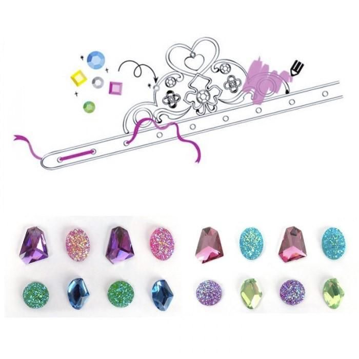 Lot De 16 Diadèmes De Princesse En Mousse Avec Strass Autocollants Pour La Fabrication De Couronnes De Reine Et De Roi Pour Enfants Et Adultes