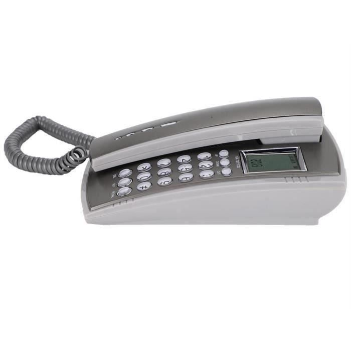 HAOLIP-Téléphone fixe téléphone par câble téléphone fixe de bureau ...