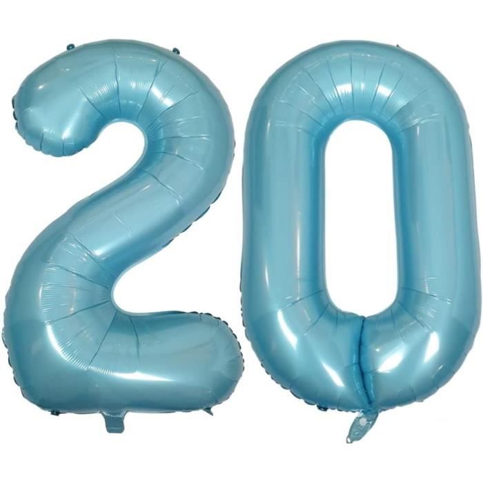 Ballon 20 Ans Anniversaire Garçon, Kit De Décoration D'Anniversaire 20 Ans Garçon, Ballon Anniversaire 20 Ans Bleu, Ballons - Maison Ballon 20 Ans Anniversaire Garçon, Kit De Décoration D'Anniversaire 20 Ans Garçon, Ballon Anniversaire 20 Ans Bleu, Ballons - Maison