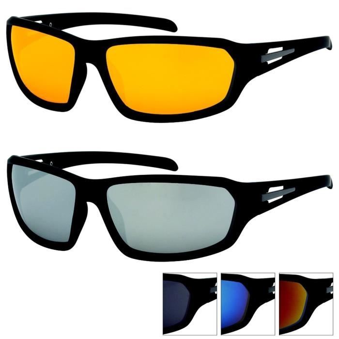 LUNETTES SOLEIL Homme Femme SPORT UXBOW MASQUE Fluo SKI SURF VTT MIROIR UV Plage