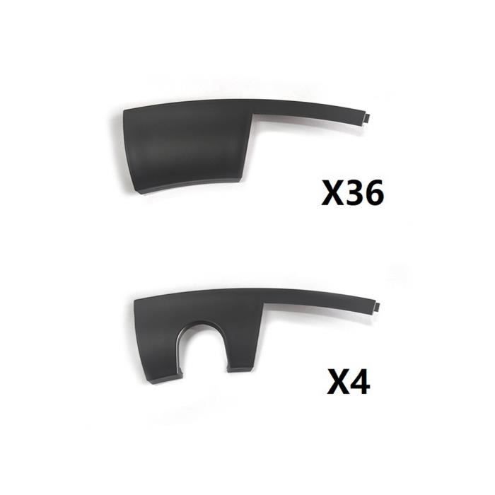 Anneaux Protection Jante 20 Pouces Tesla Model Y 2021-2023 - 40 Pièces Noir - Installation Facile