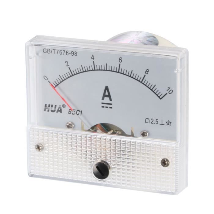 85C1-A DC 0-10 mA gamme actuelle de mesure Vertical Analog Meter Ampèremètre Gauge
