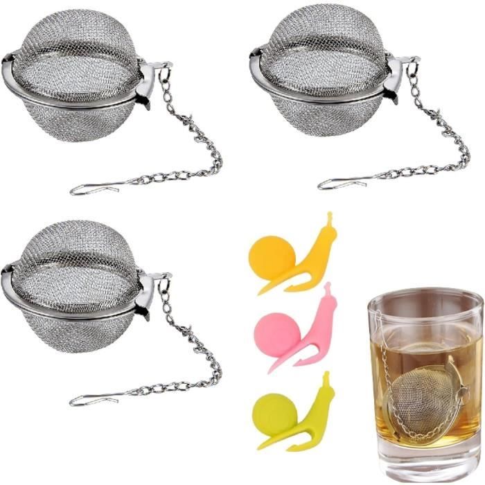 INFUSEUR,Diameter 6cm--Infuseur De Feuilles De Thé En Acier Inoxydable, Boule'assaisonnement