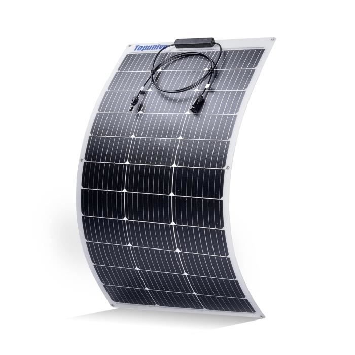 Panneau solaire flexible 100 W 12 V monocristallin - Module solaire ...