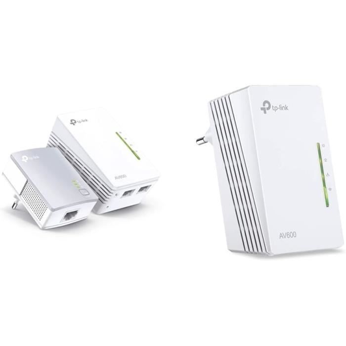 Kit CPL Wi-Fi TP-Link TL-WPA4220 - 600 Mbps, 2 Prises Ethernet - Étagez Votre Internet Sans Fil Facilement