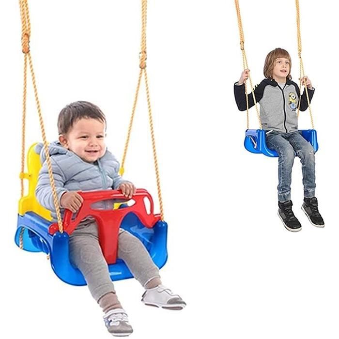 Fshow Balancoire Enfant Exterieur Siege Bebe 3 En 1 Evolutif Siege Pour Balancoire Arbre Enfant Modulable Pour Bebe Ass Swing 3 Cdiscount Jeux Jouets