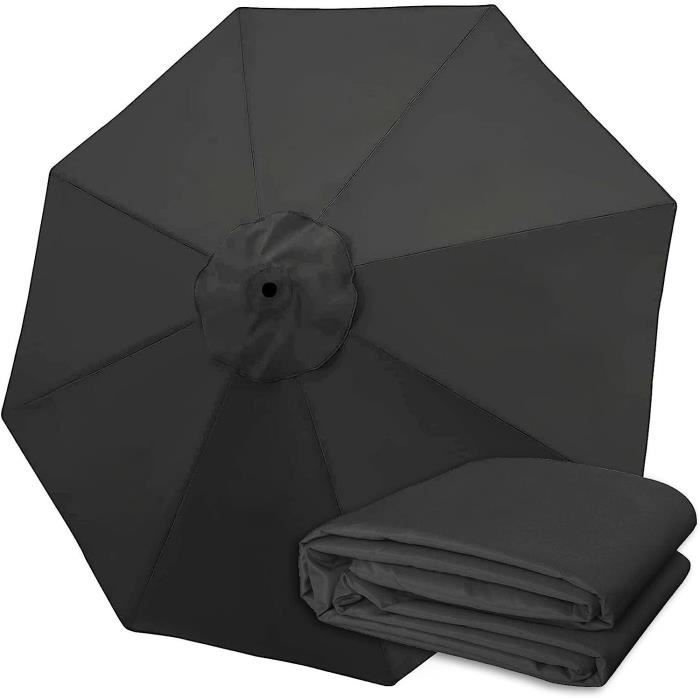 Toile De Rechange Parasol De Jardin Exterieur Deporte 3x3 Polyester