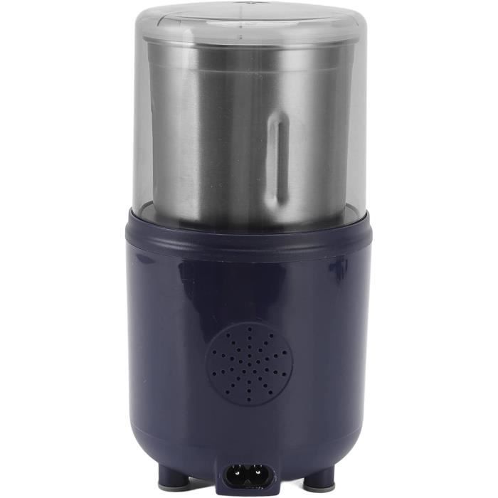 Moulin à Café Électrique En Acier Inoxydable 304 - Broyeur Pour Grains, Épices, Noix, Légumes - Moteur Puissant, Bol Amovible - 12