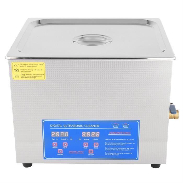 Nettoyeur à Ultrasons VEVOR 30L 480W - Avec Panier, Chauffage, Minuterie Numérique, Neuf