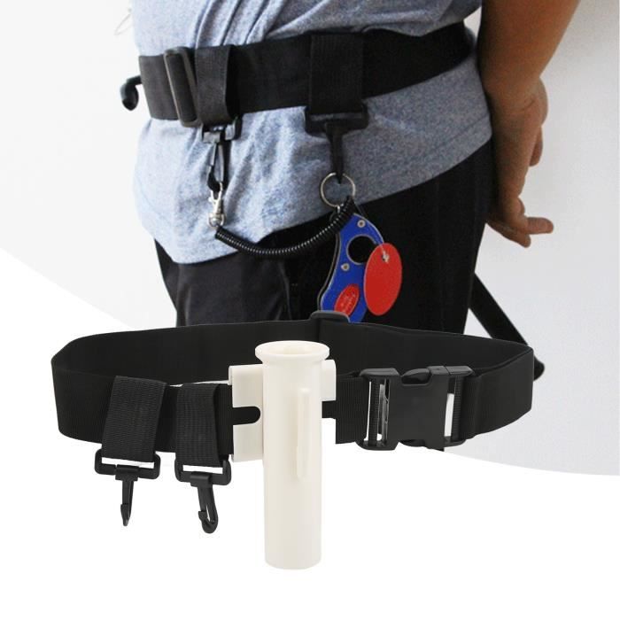 Ceinture de pêche de 5,8 cm, harnais d'épaule de dos réglable, support de canne