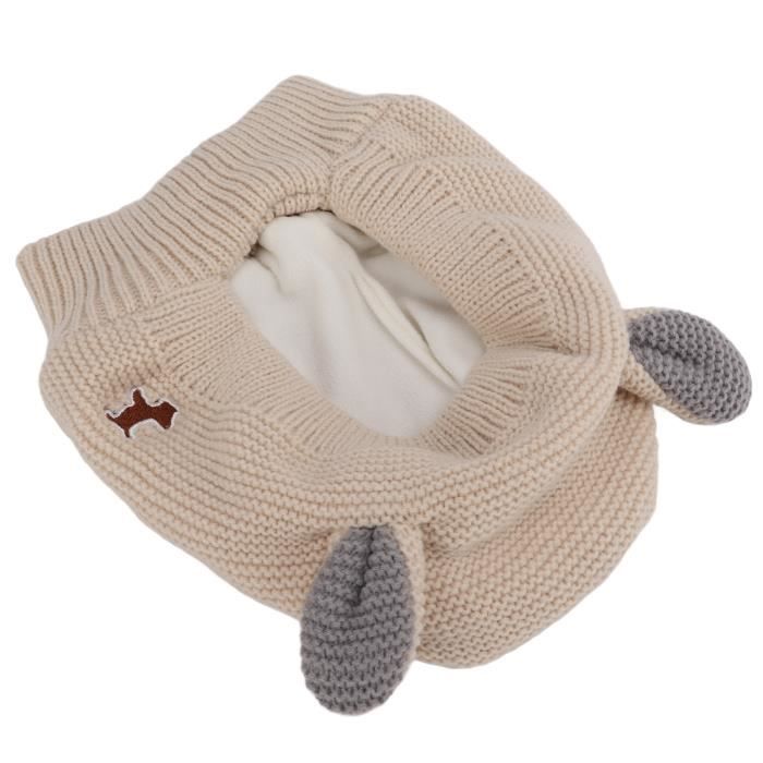 Comparer les prix de VINGVO chapeau tricoté de chien chaud Bonnet tricoté pour animaux de compagnie avec oreilles de lapin Protection contre le bruit