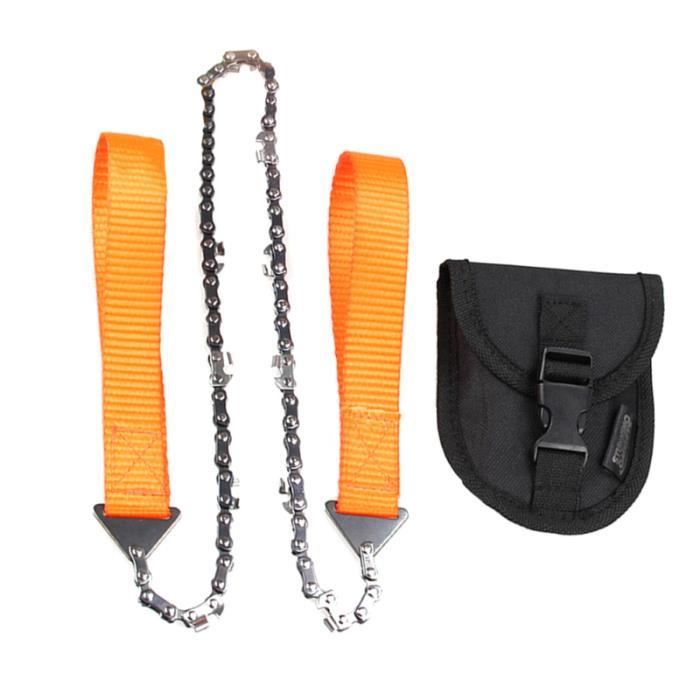Tronçonneuse de survie portable pour camping, randonnée, outil de poche, pochette à outils d'extérieur, outil de survie