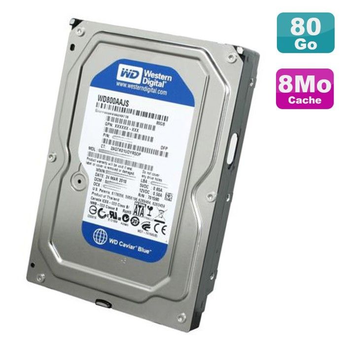 WD Caviar WD800AAJS 60M0A0 - vue 2