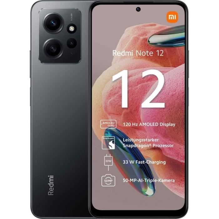 Xiaomi Redmi Note 12 128 Go Gris - vue 8