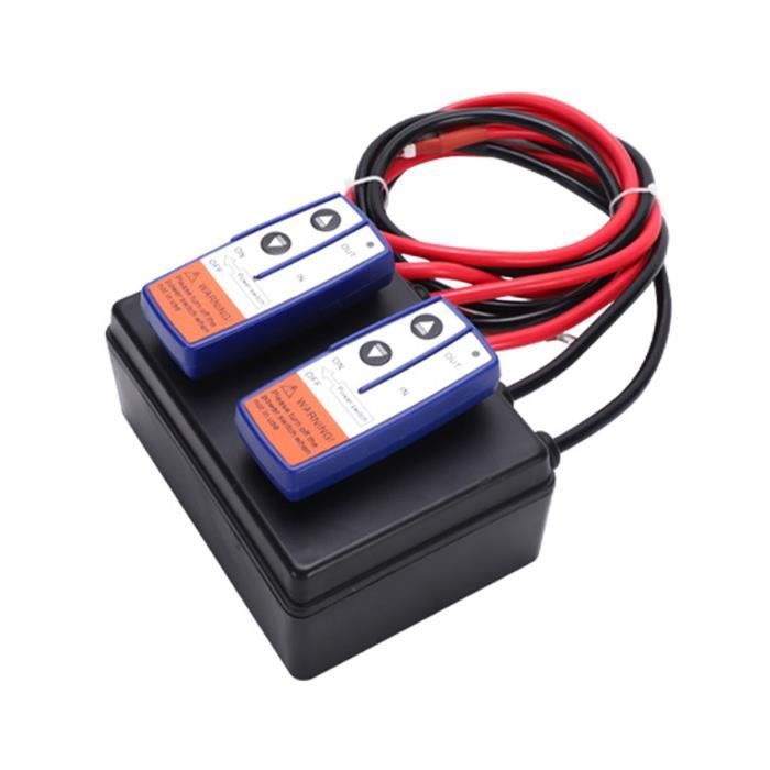 Kit Commande Treuil Sans Fil 12V Avec Deux Télécommandes - Pour Véhicules 4x4 Et Utilitaires