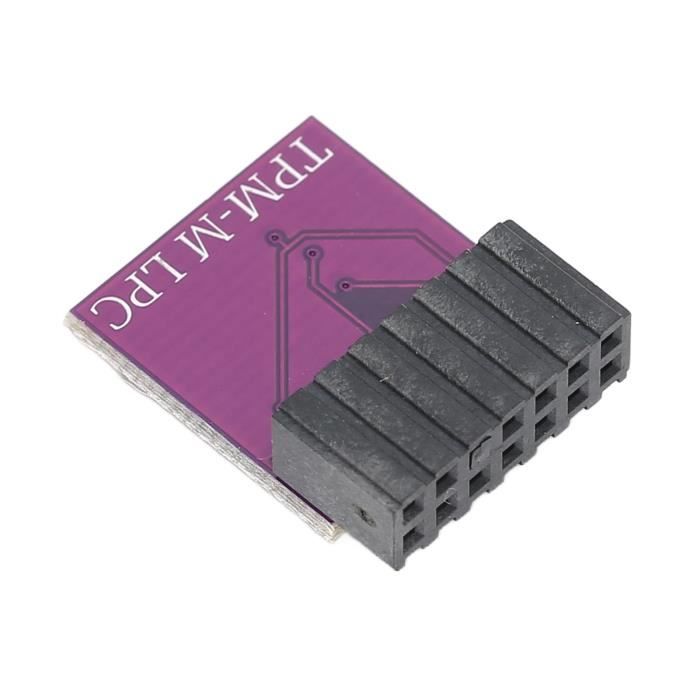 Module TPM 2.0 20 Broches - Pour Carte Mère DDR4, Chiffrement Windows 11 Et Sécurité PC - 8