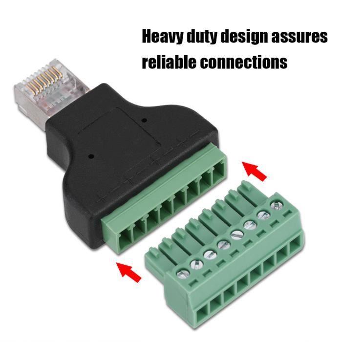 Adaptateur RJ45 (x3) pour borne à vis - SafeLine