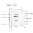 KERUI G18 Alarme Maison sans Fil GSM Sirène Détecteur Anti Intrusion Sécurité Détecteur Infrarouge de Mouvement Rideau PIR + S250-1