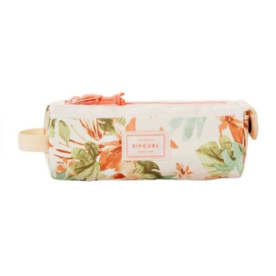Trousse Scolaire Garçon RIP CURL - 2 Compartiments - Polyester Recyclé - Dimensions 21x8x8 Cm - Dès Le CP