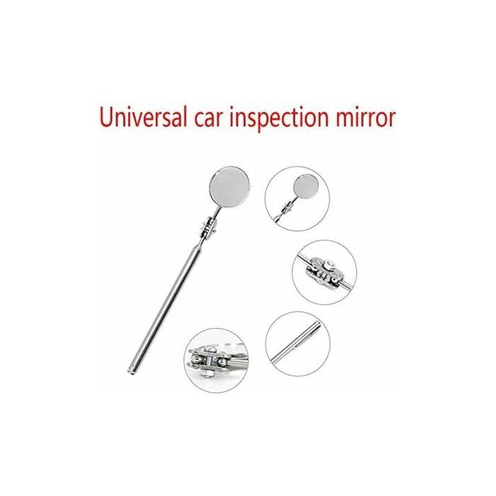 Miroir D’Inspection BGS 3087 - Ø 30 Mm - Double Articulation à Bille - Télescopique Jusqu’à 476 Mm - Idéal Mécanique