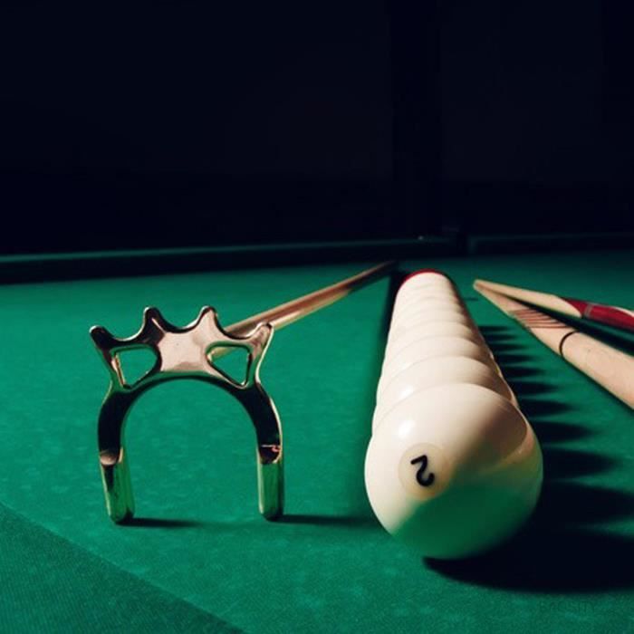 Support de tête de pont de billard - minifinker - Métal antidérapant - Durable - Pour adultes