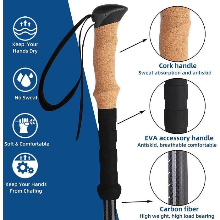 2 Tampons Caoutchouc Pour Bâtons Marche Nordique | LEKI