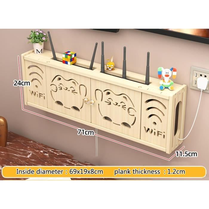 Decoder Modem Organiser Étagère Mural Pour Tv Box Décodeur De Routeur Wifi Support Routeur Wifi ...