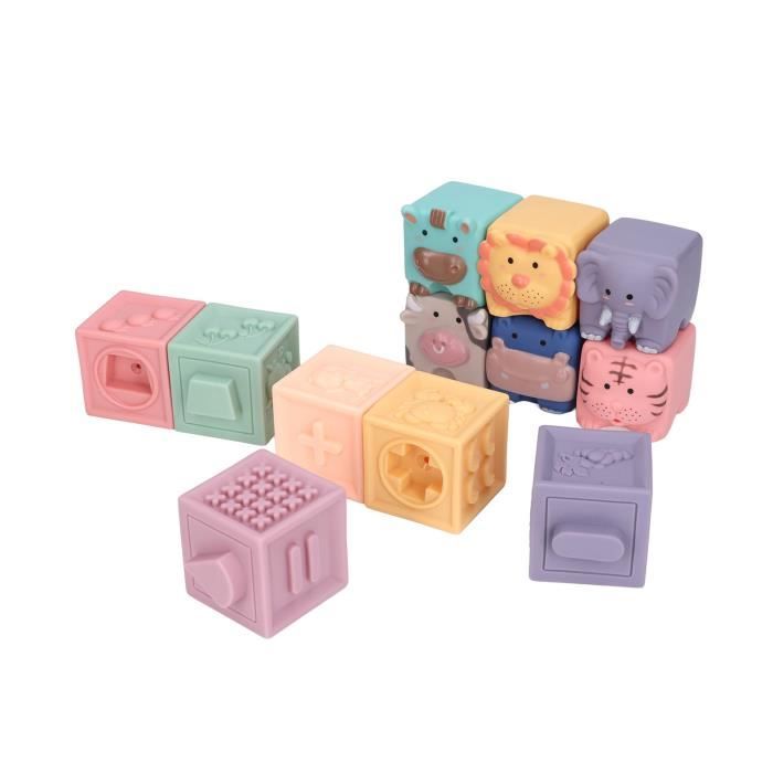 Blocs pour bébé Bébé Doux Empilage Blocs de Construction Jouet Éducatif ...