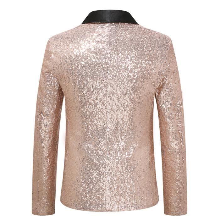 Veste de costume à paillettes pour homme - Veste de costume pour affaires,  mariage, hiver, fête, pots, costume d'affaires - Doré Or - Cdiscount  Prêt-à-Porter