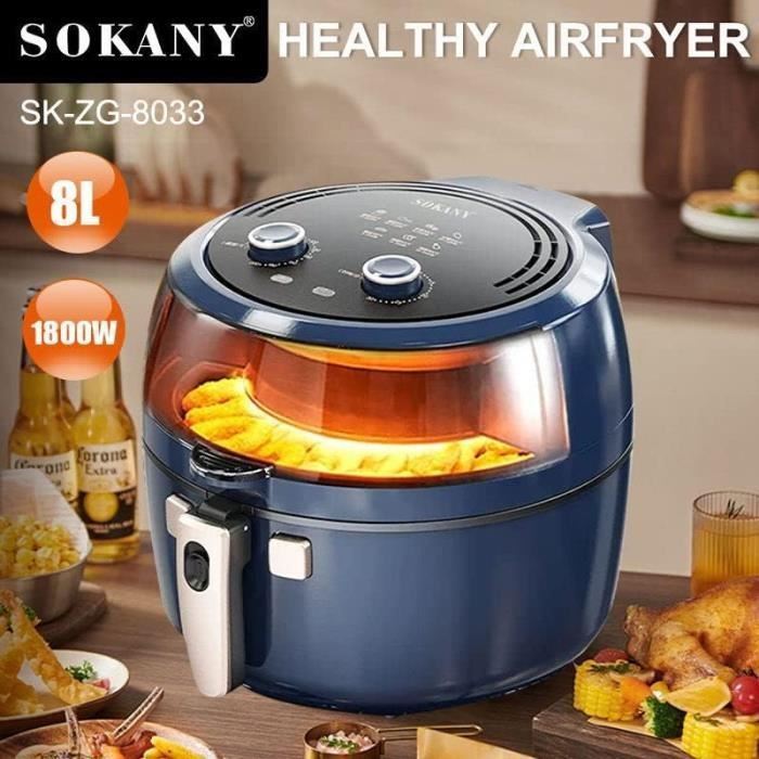 KRÖHLER Friteuse Sans Huile 8.5L-Air Fryer Control Digital