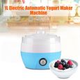 Tbest Yogurt Maker 220V 1L Yaourtière Électrique Automatique Machine DIY Outil Conteneur En Plastique(Bleu)-2