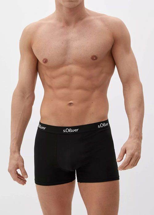 S.Oliver Lot De 4 Boxers Homme - Coton Élastique Confortable, Coupe Basse Hipster, Pack Pratique Quotidien