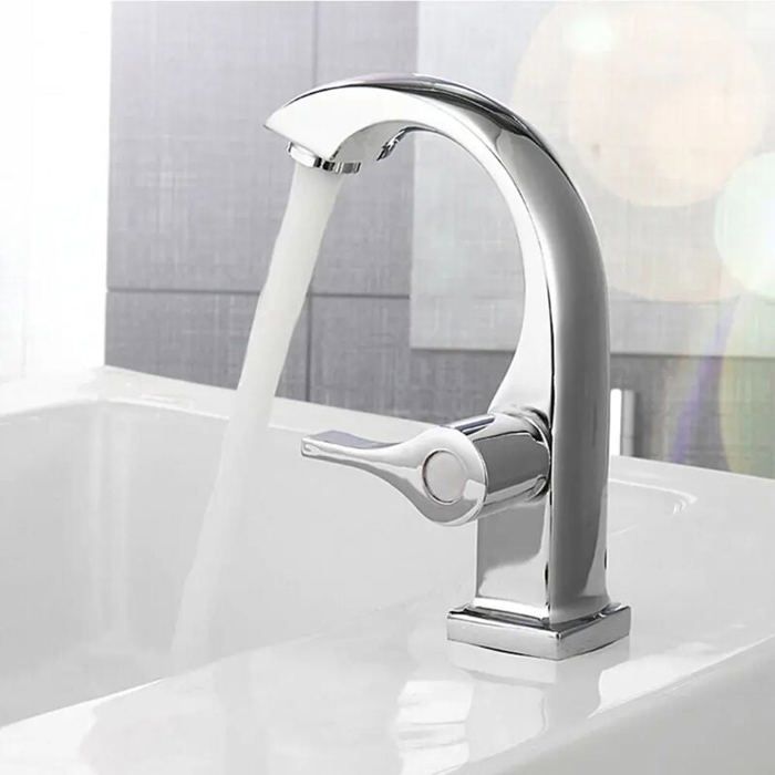 Lababo Label Robinet eau froide chrome cuivre – levier unique lavabo salle de bain ...