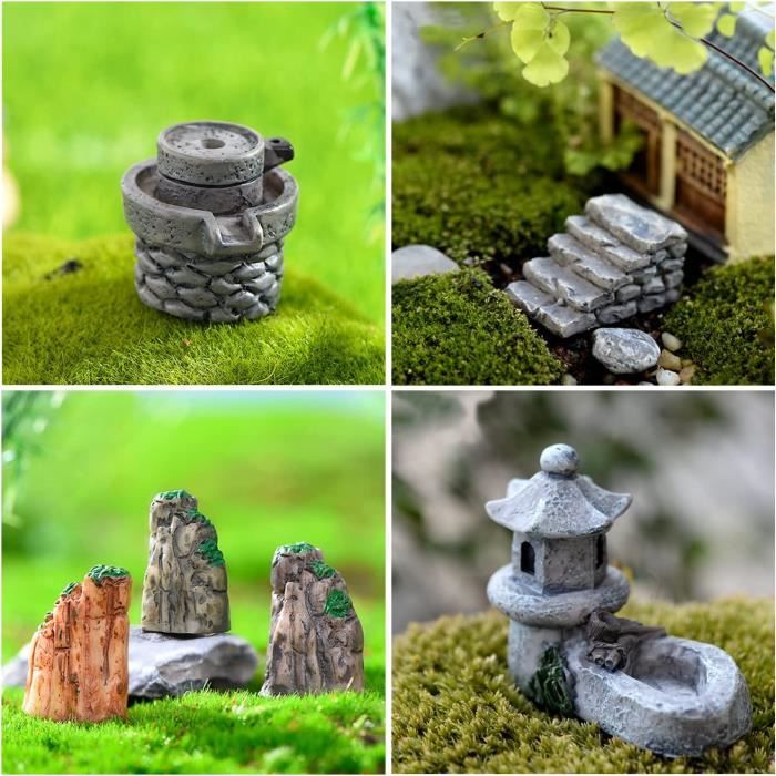 26 PCS Mini Zen Accessoires de Jardin, Accessoires de Jardin Féerique, Kit  Miniature Jardin pour Décoration de Maison de Poupée, Min - Cdiscount Maison