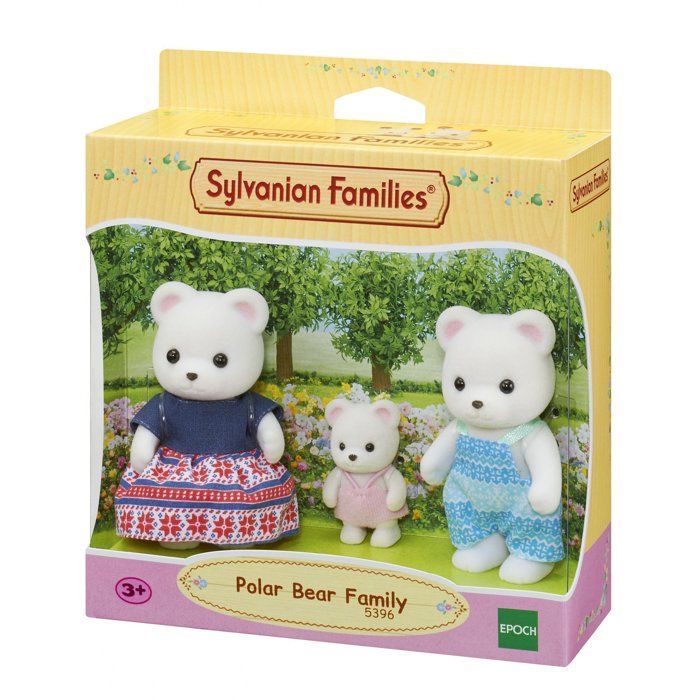 Sylvanian Families - La Famille Panthère des neiges - Set 4 Figurines - Plongez dans l'univers de la Famille Sylvanian - Figurines Animaux Miniatures - Jouet Enfant 3 Ans et + - 5814