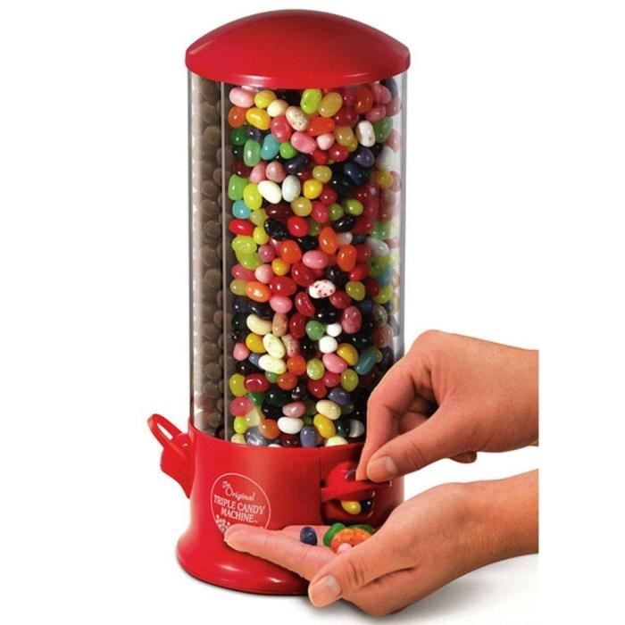 Distributeur Bonbons Chewing-gum Cacahuètes - X3 Compartiments - 29 X 13 cm  - Cdiscount Maison